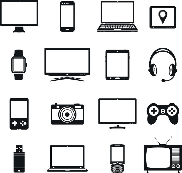 现代电子产品图标图片下载