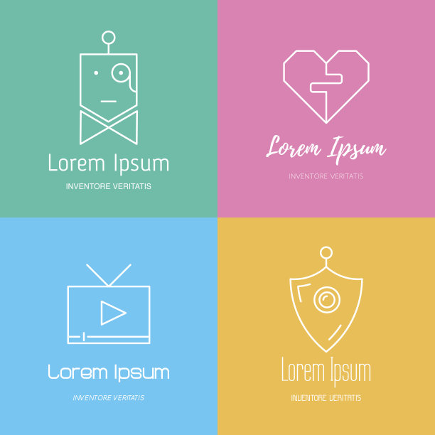 一组应用程序图标。图片下载