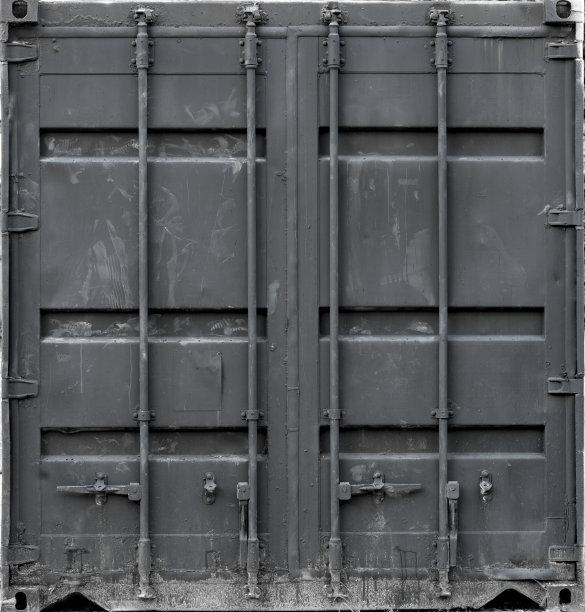 灰色金属集装箱双门图片下载