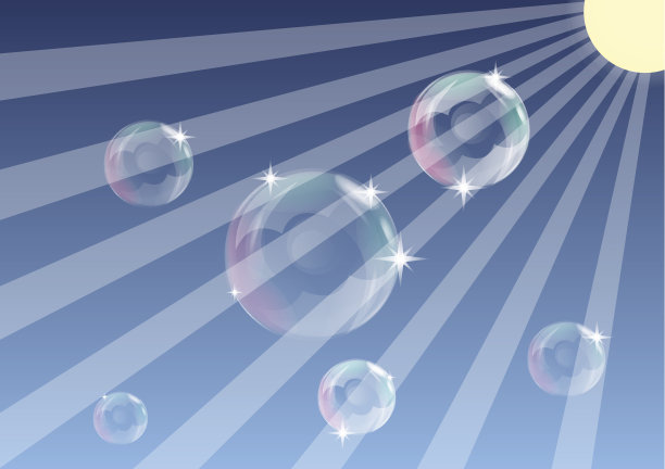 阳光下的肥皂泡图片下载