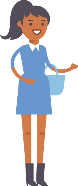 女孩矢量插图。图片下载