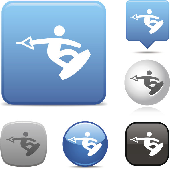 花式滑水板图标图片下载