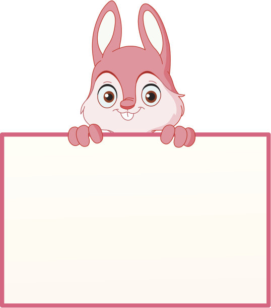 兔子与标志图片下载