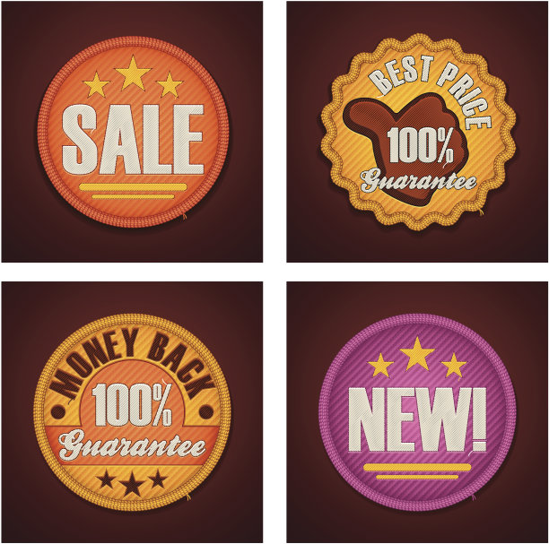 购物徽章集图片下载