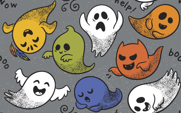 无缝模式与各种幽灵图片下载