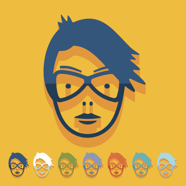 平面设计:脸姑娘图片下载