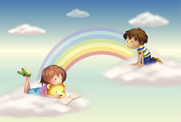 彩虹的孩子图片下载