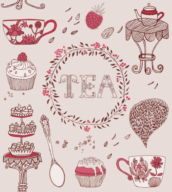 茶品牌设计。贺卡。图片下载