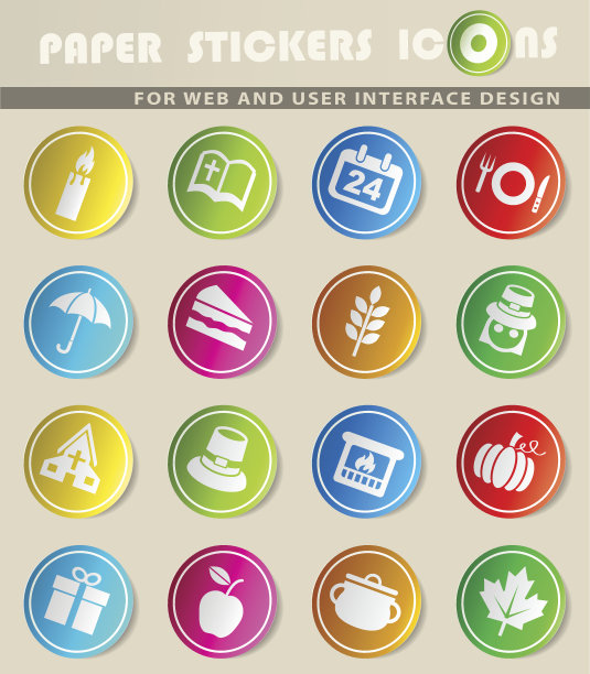 感恩节图标集图片下载