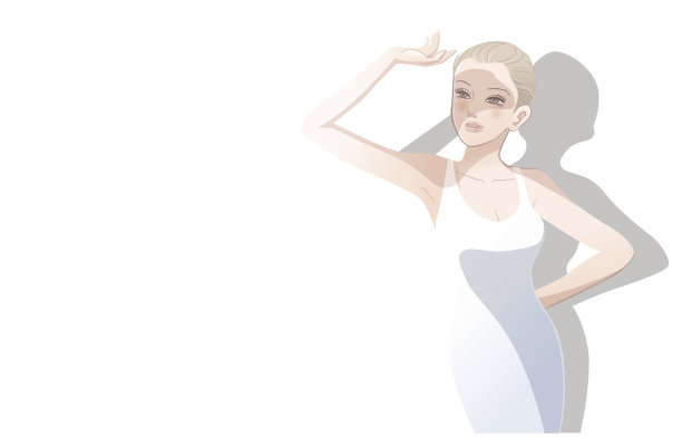 美丽的女人把她的手举过眼睛图片下载