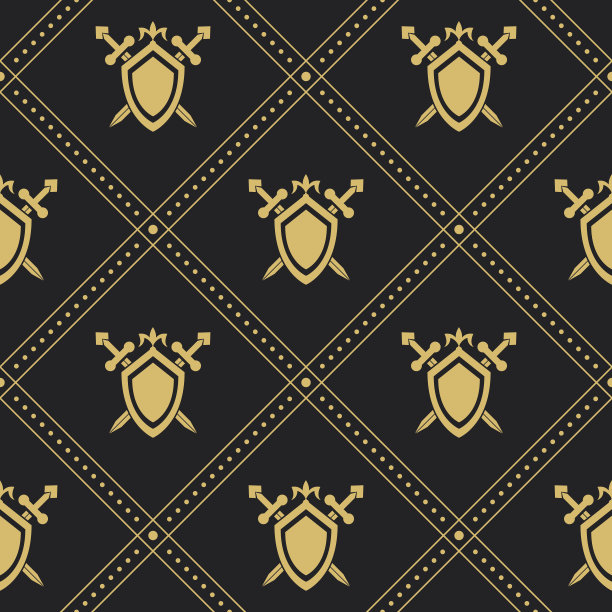 剑和盾无缝背景素材图片