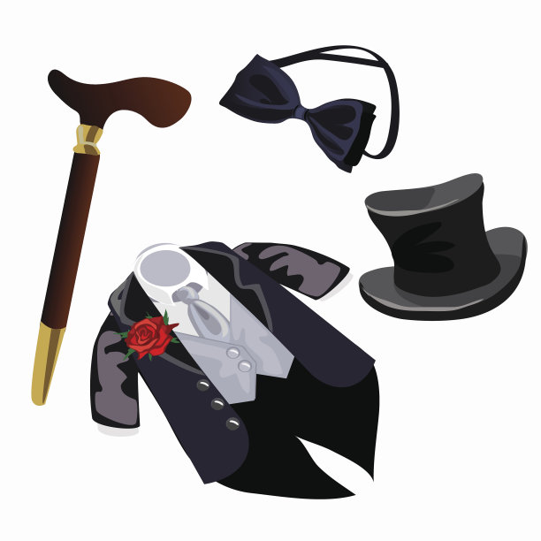 豪华男士正装、燕尾服及配饰图片下载