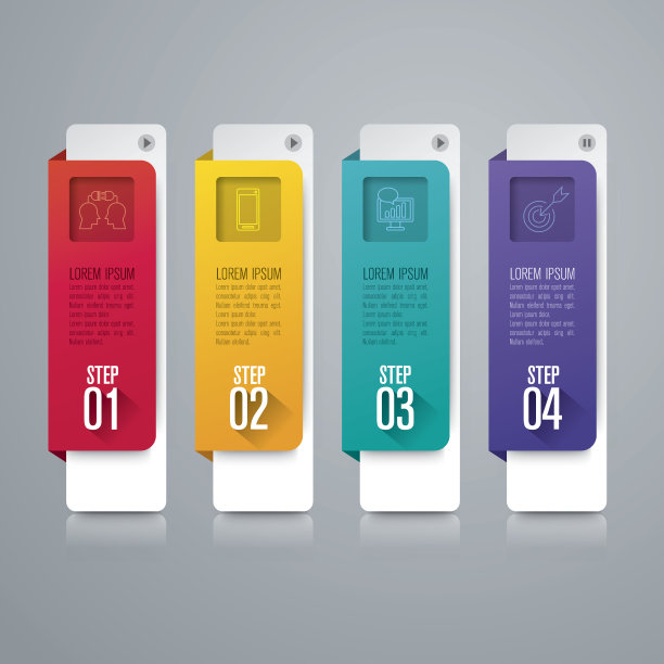 信息图设计模板和商业图标。图片下载