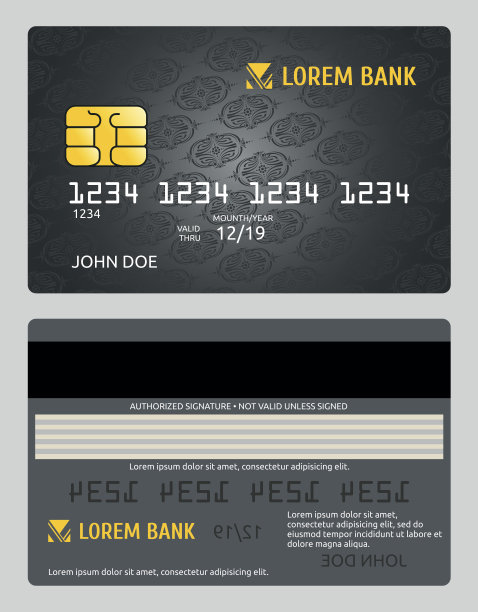 商业银行信用卡孤立销售模型向量模板图片下载