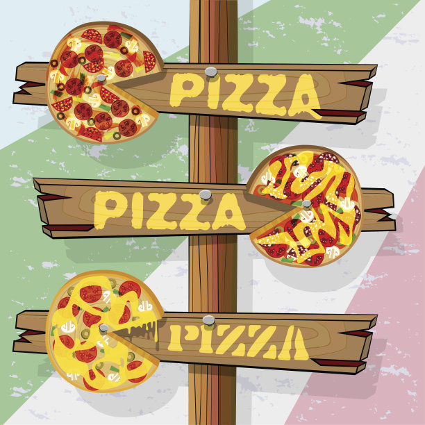 路标披萨图片下载