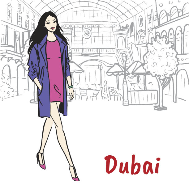 购物中心里的女人图片下载