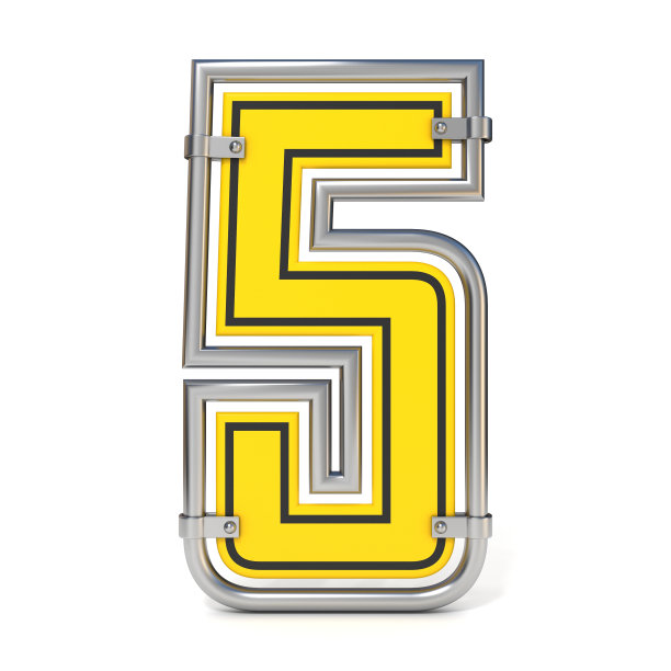 框架交通路标字体编号5 3D图片下载