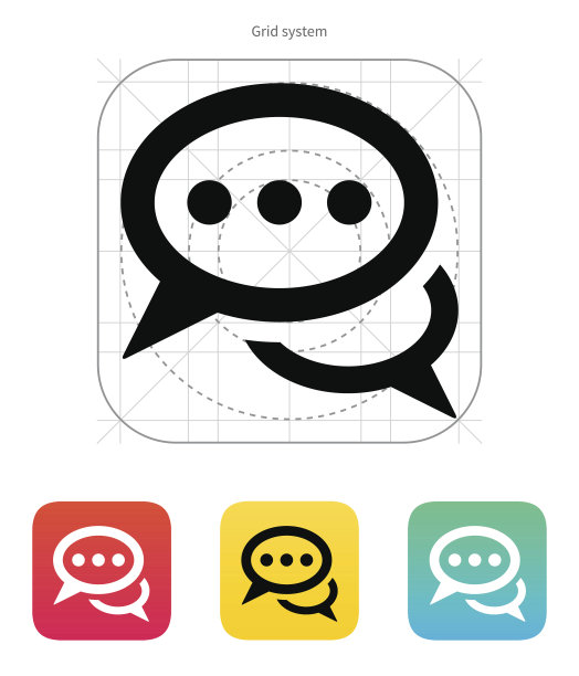 对话图标。矢量插图。图片下载