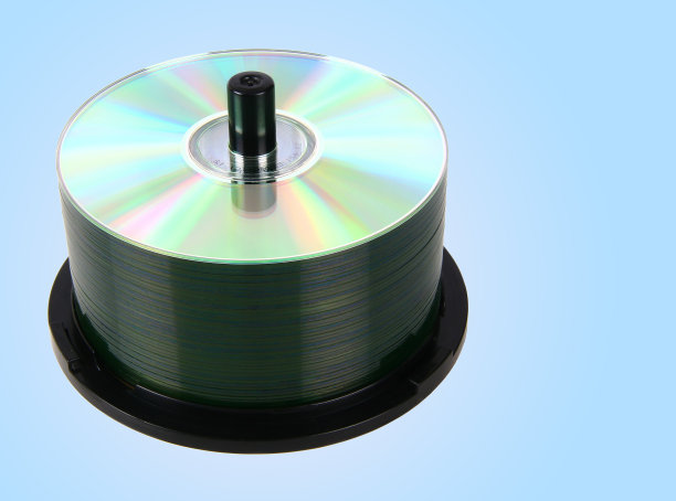 蓝色CD纺锤图片下载