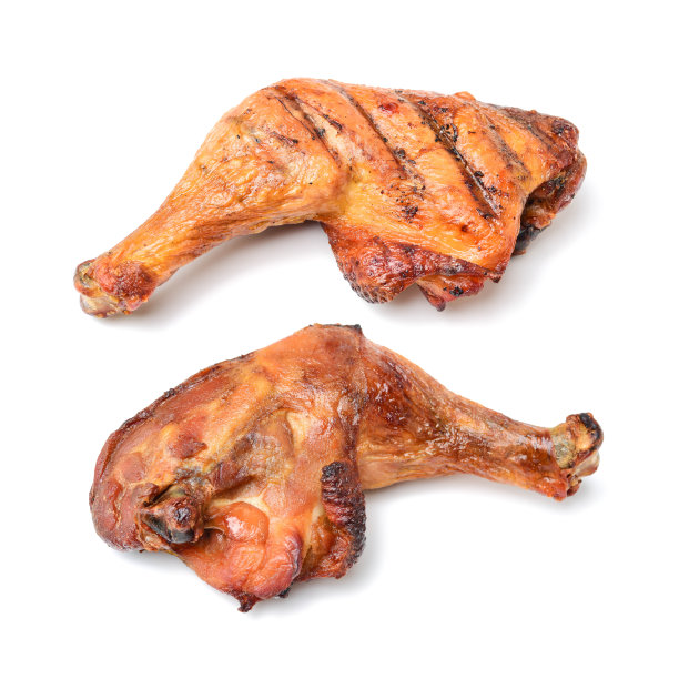 白底烤鸡腿图片下载