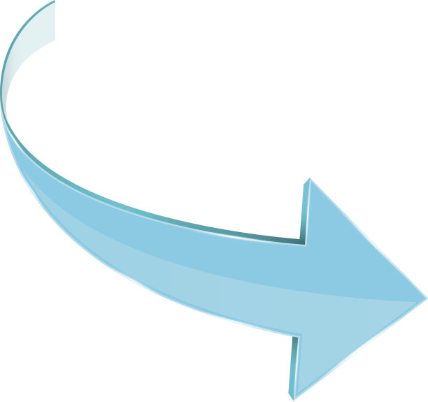 蓝色箭头。弯曲的网络图标图片下载