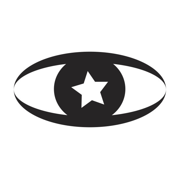 眼睛图标图解标志设计风格图片下载