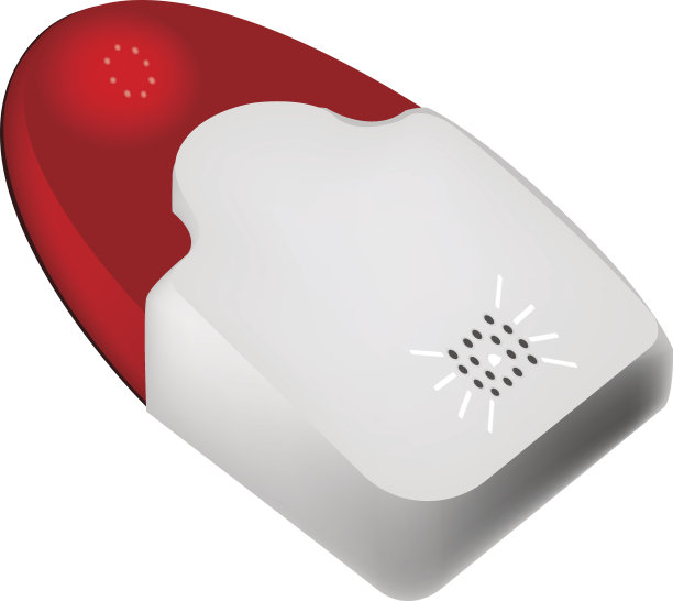 警报系统。传感器消防安全和建筑安全。矢量图图片下载