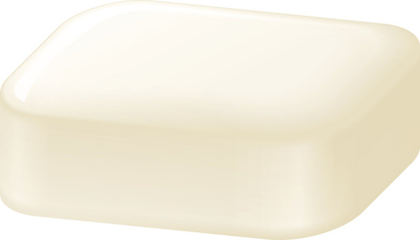 肥皂条隔离在白色。容易上色向量图片下载