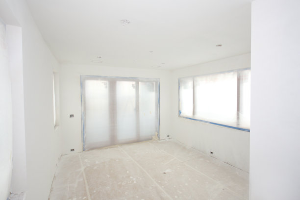 正在施工的房间刚粉刷过图片下载