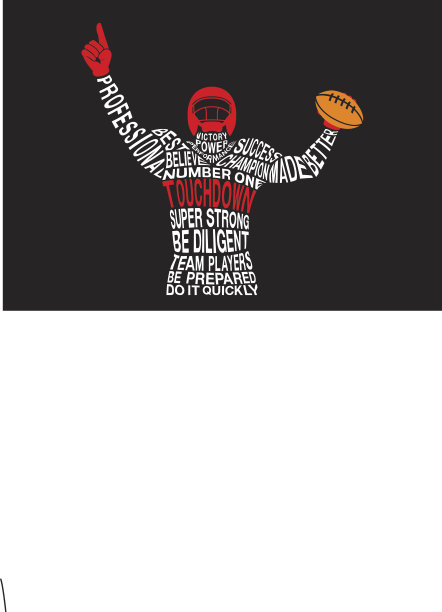 庆祝触地得分的美国足球运动员。图片下载