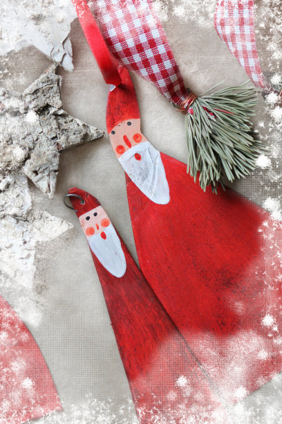 圣诞贺卡圣诞老人图片下载