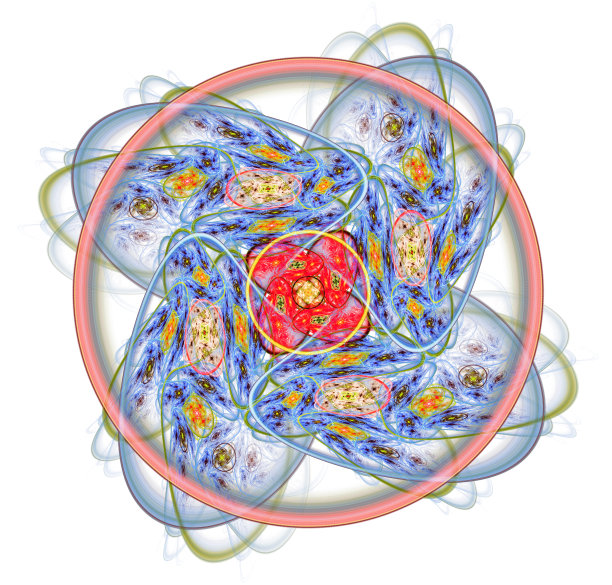 用于创意设计的抽象分形插图图片下载
