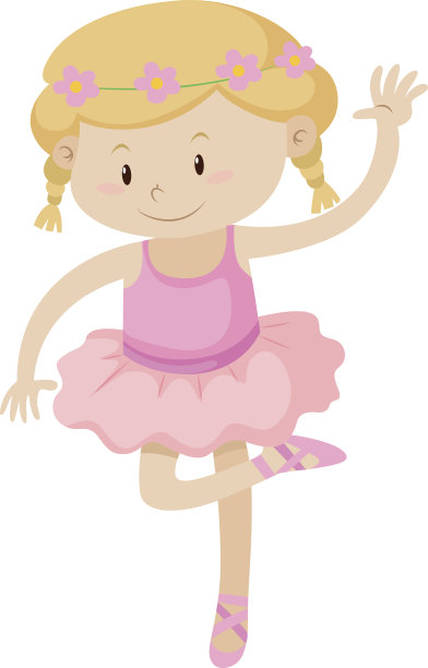 穿着芭蕾舞服的小女孩图片下载