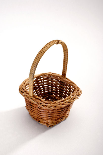 白色背景的篮子图片下载