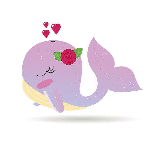 鲸的插图图片下载