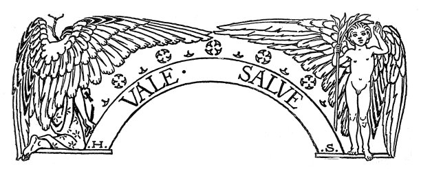 维多利亚插图页眉;拱门两侧各有一对翅膀的天使。图片下载