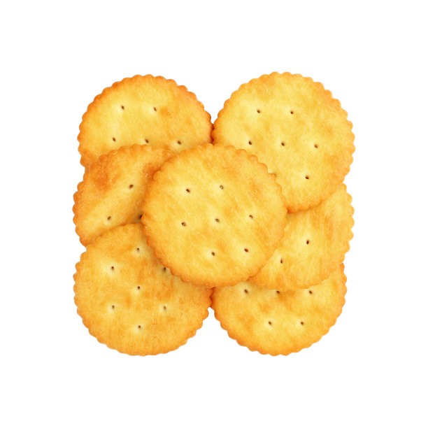 黄油糖饼干孤立在白色图片下载