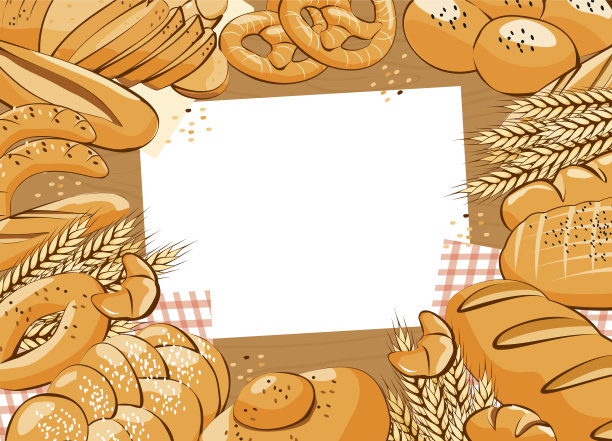 餐桌上的烘焙产品图片下载