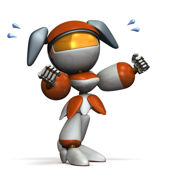 可爱的机器人支持你的生活。图片下载