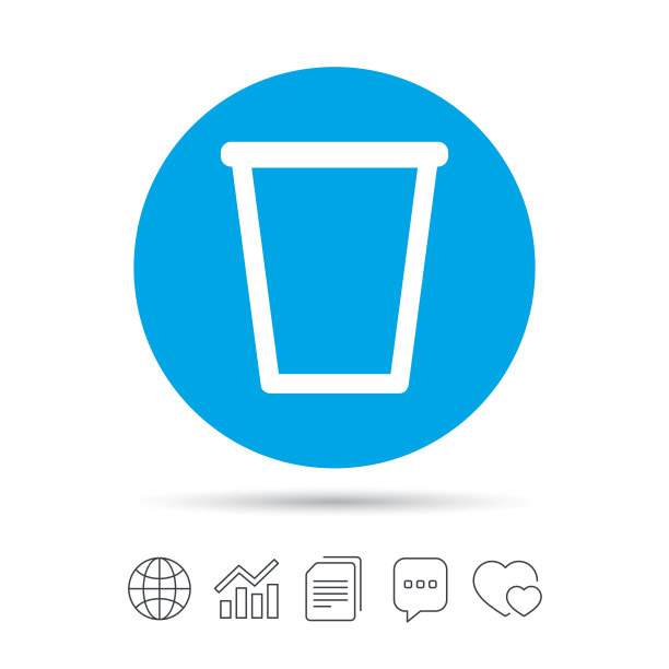 回收站标志图标。本的象征。图片下载
