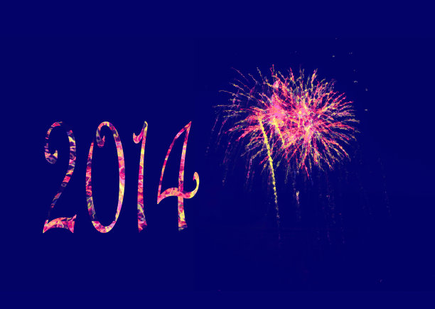 烟花新年2014图片下载