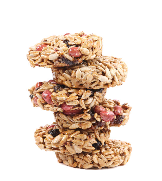 一堆花生糖和葵花籽。图片下载