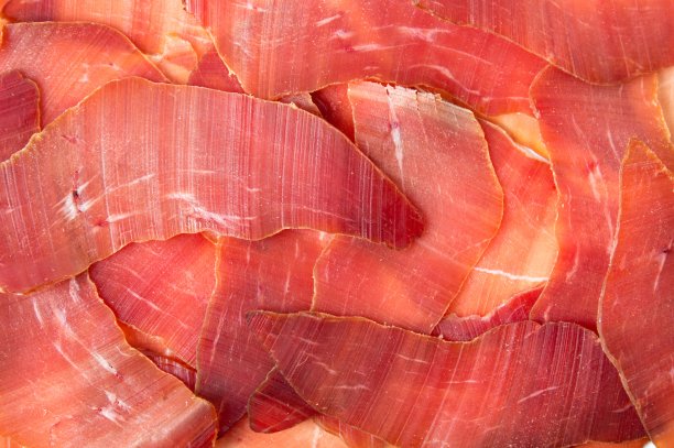 熏火腿片背景图案图片下载