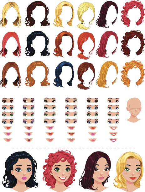 时尚女性的化身。图片下载