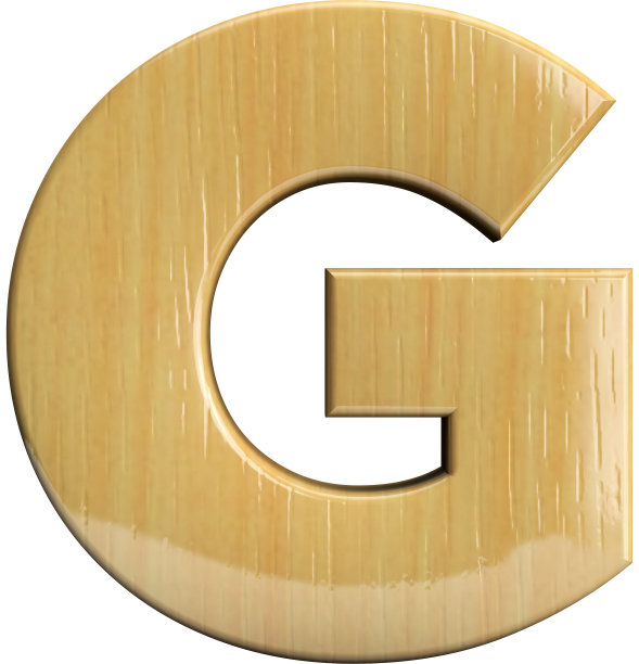 木制字母G图片下载