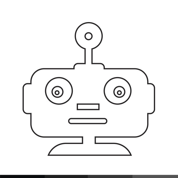机器人情感图标插画设计图片下载