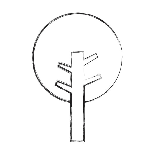 树植物孤立图标图片下载