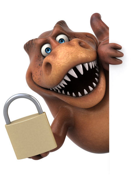 有趣的Trex - 3D插图图片下载