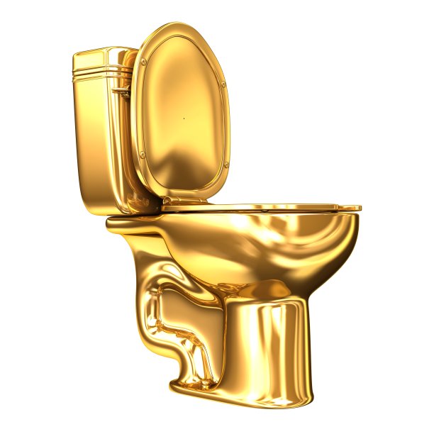金色WC马桶图片下载