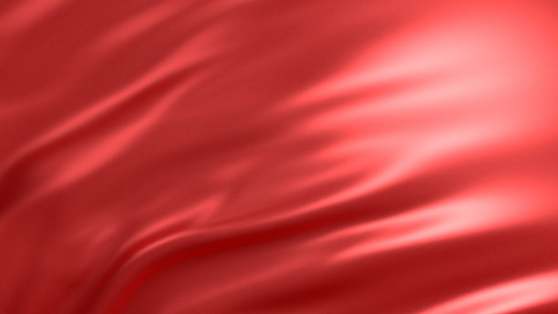 背景与红色丝绸。图解说明。3 d渲染。素材图片